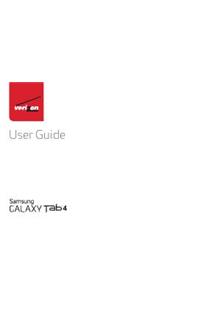 Samsung Galaxy Tab 4 manual. Smartphone Instructions.